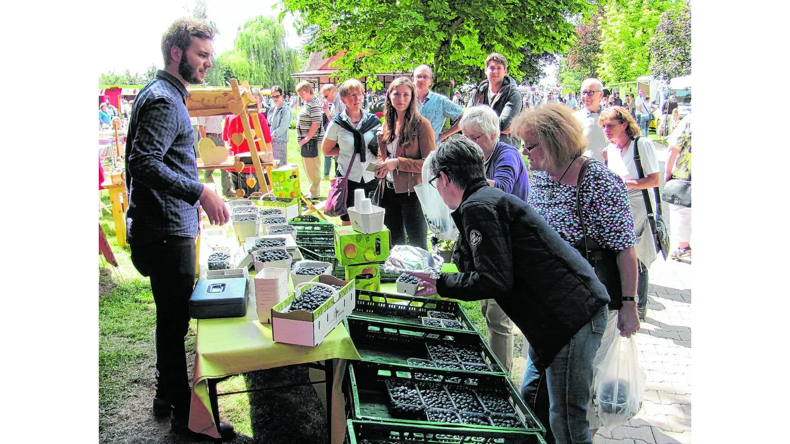 Blaubeerfest lockt die Menschen an (Foto: bt)