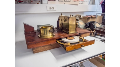 Auch eine historische Telegraphen-Station wird präsentiert (Foto: wk)
