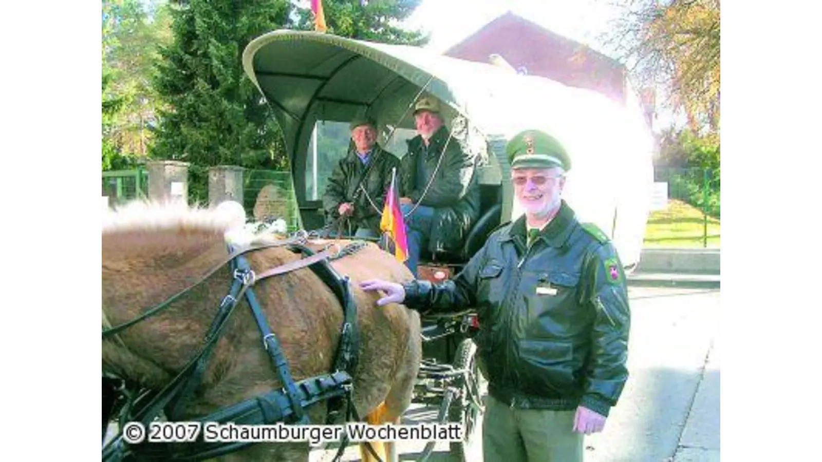 Mit dem Vierspänner von der Polizei nach Hause (Foto: red)