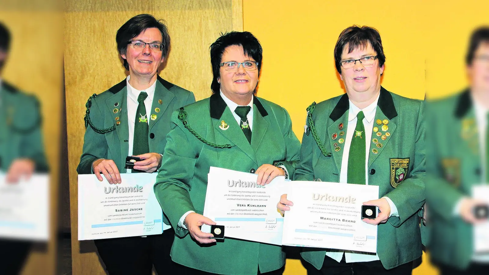 Drei Mitglieder für 60-jährige Treue geehrt (Foto: red)