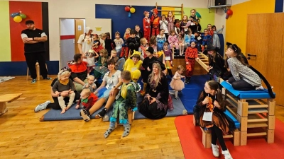 Karnevalssause bei den Kindern des TSV Krainhagen. (Foto: privat)