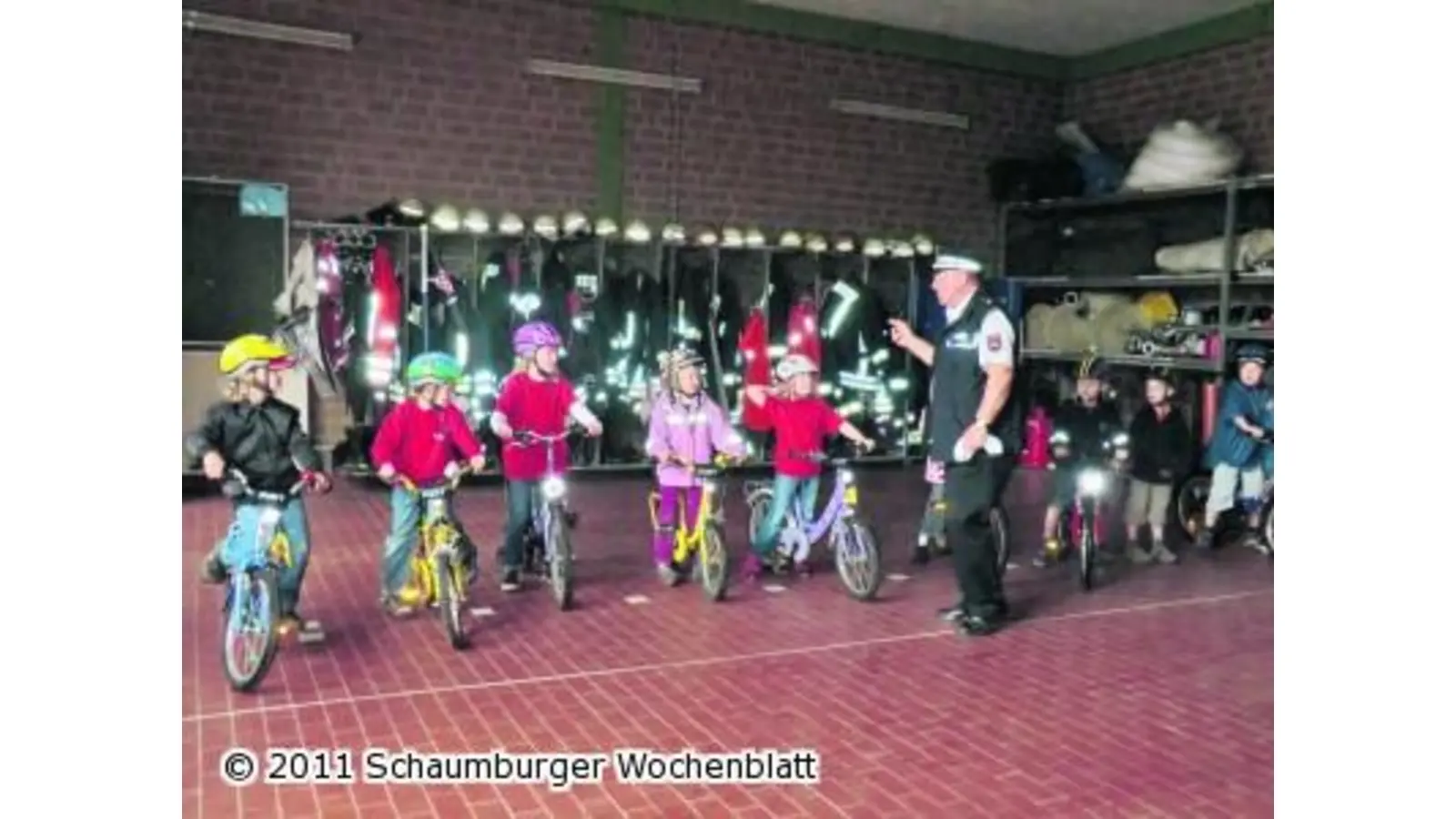 Die Löschbande fährt auf zwei Rädern sicher (Foto: em)