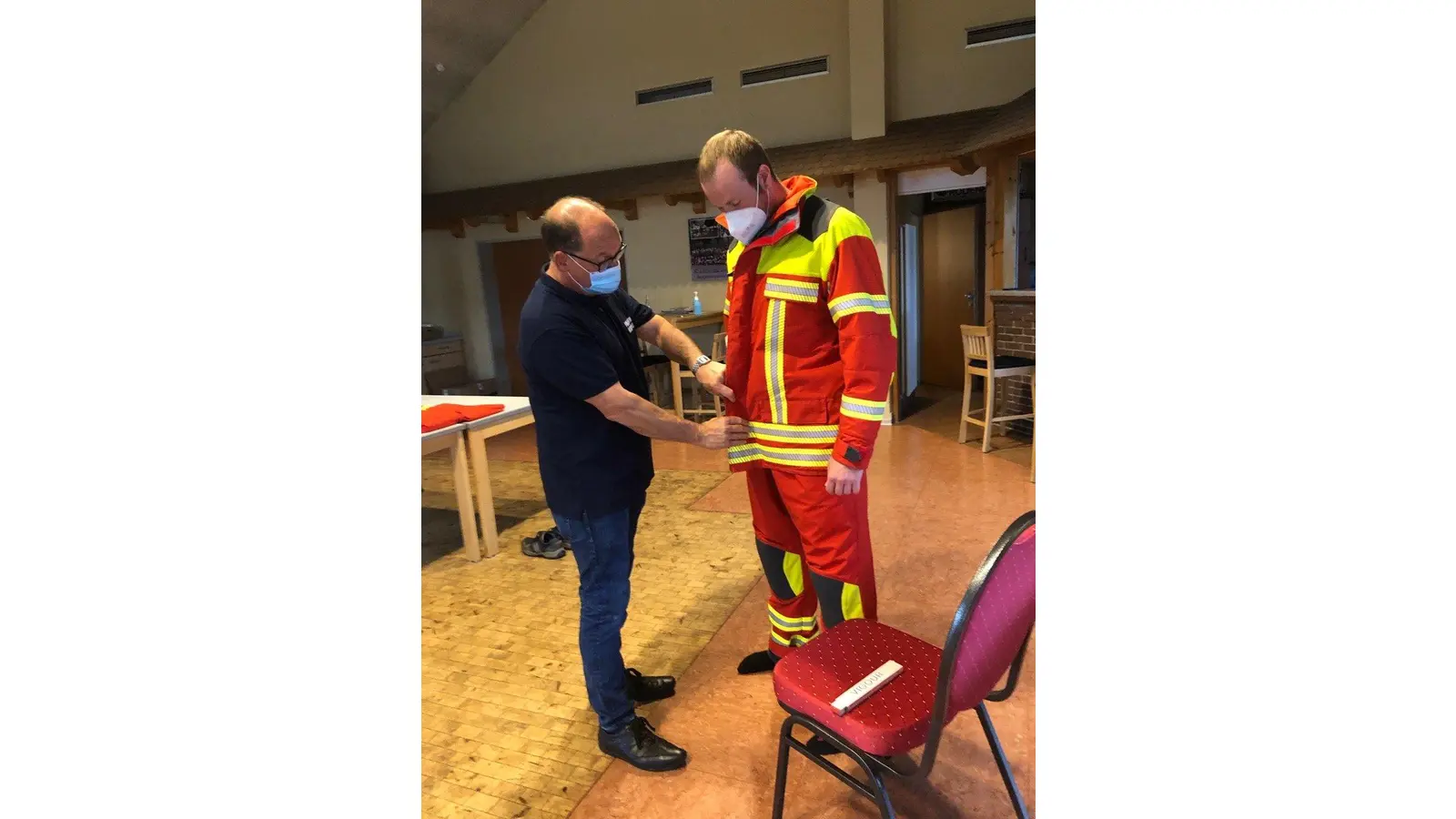 Genaue Vermessung sorgt für Schutz der Feuerwehrleute (Foto: bb)