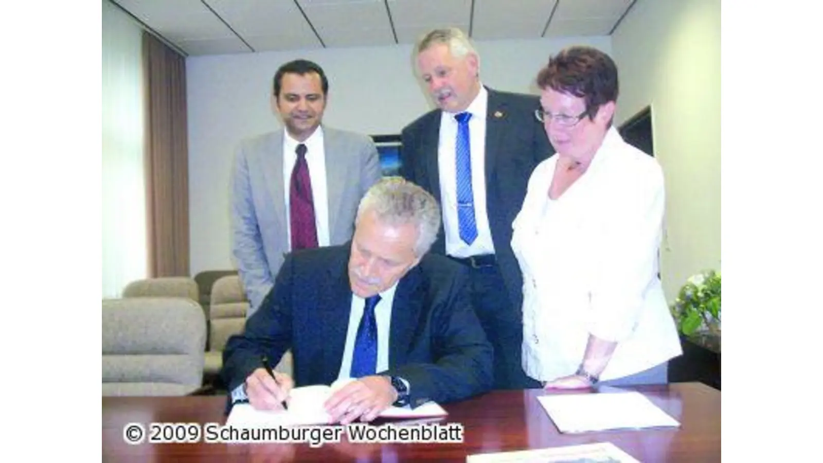 Präsident Heinz Fromm im Rathaus empfangen (Foto: red)