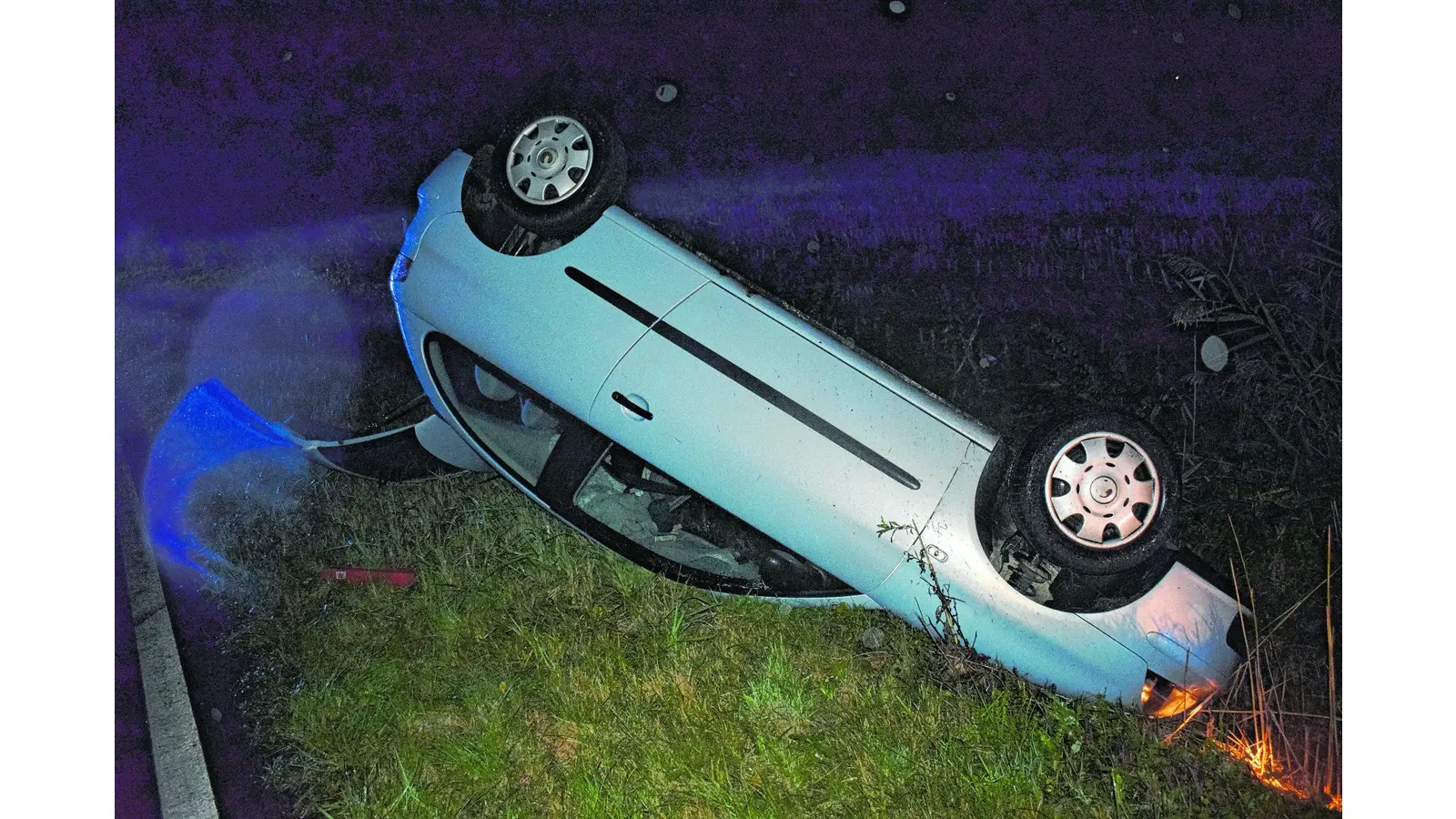 Unfallfahrzeug (Foto: tr)