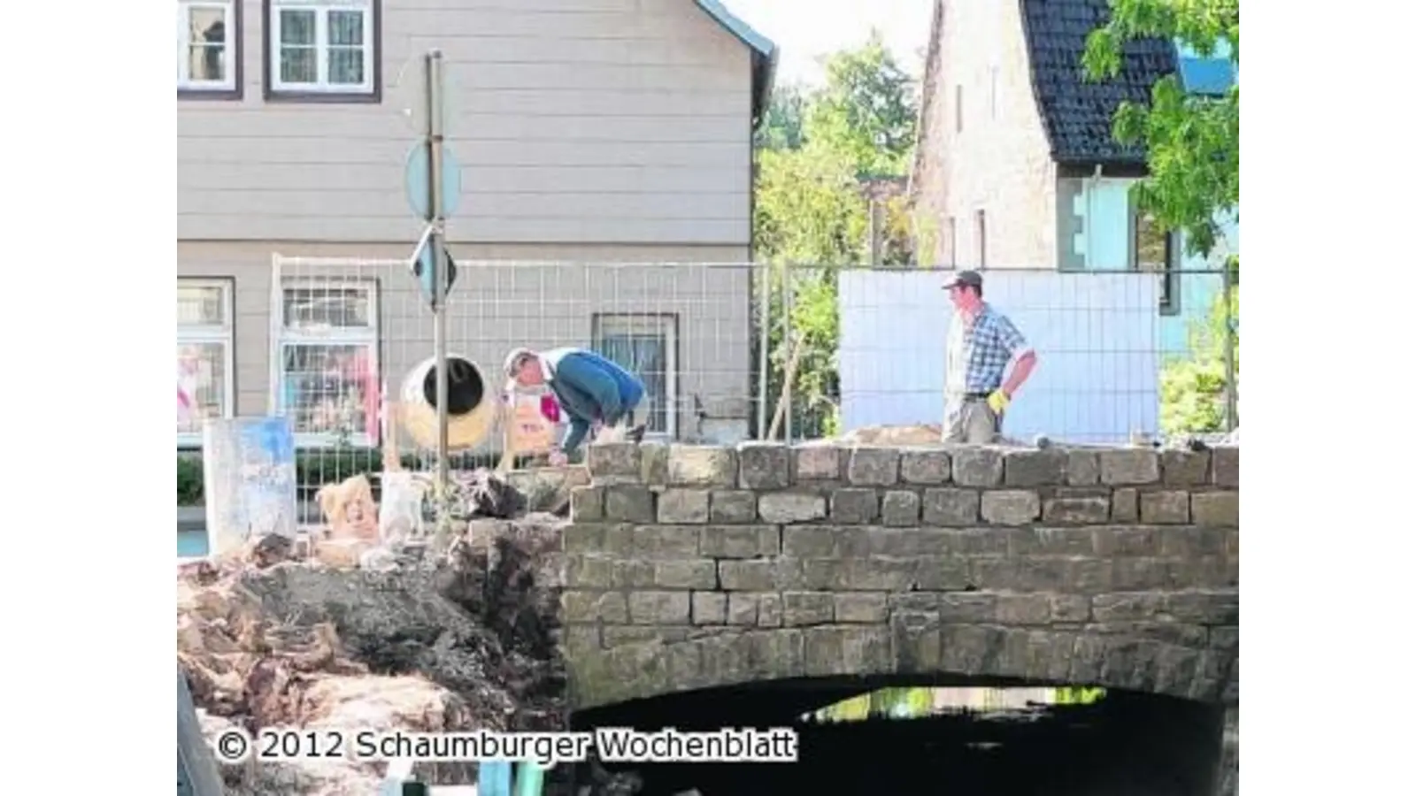 Keine Zufahrt zur Lauenauer Ortsmitte (Foto: al)