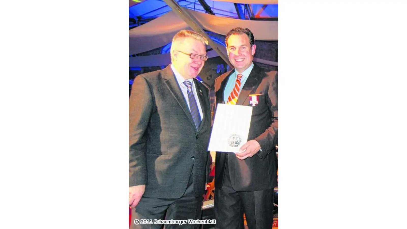 Bataillonsorden für Reiner Walter (Foto: red)