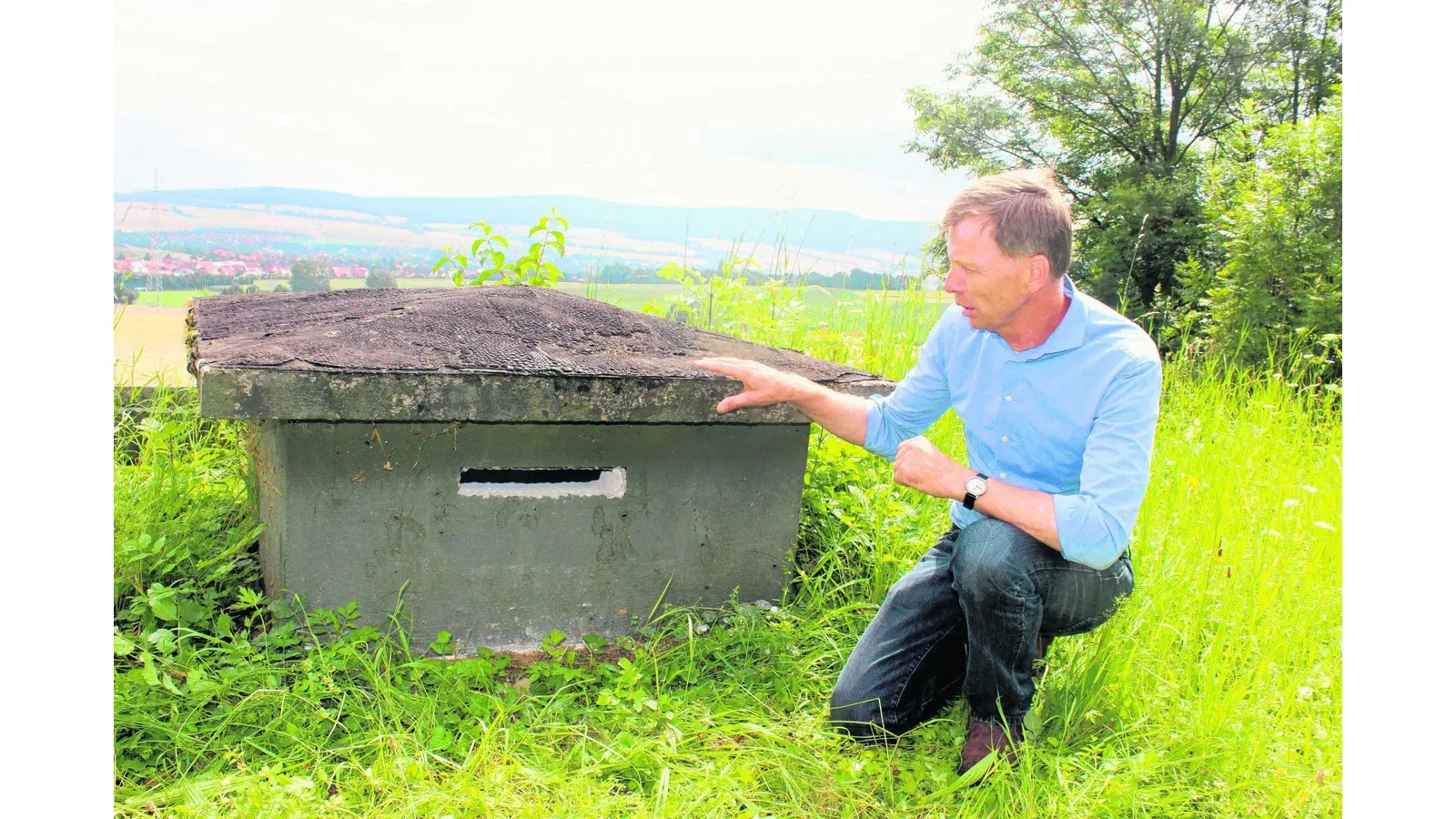 Nachtschwärmer beziehen alten Wassertank (Foto: ag)