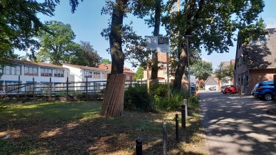 Verzögerung: Derzeit ruhen die Arbeiten an der Grundschule Steinhude. (Foto: wb)