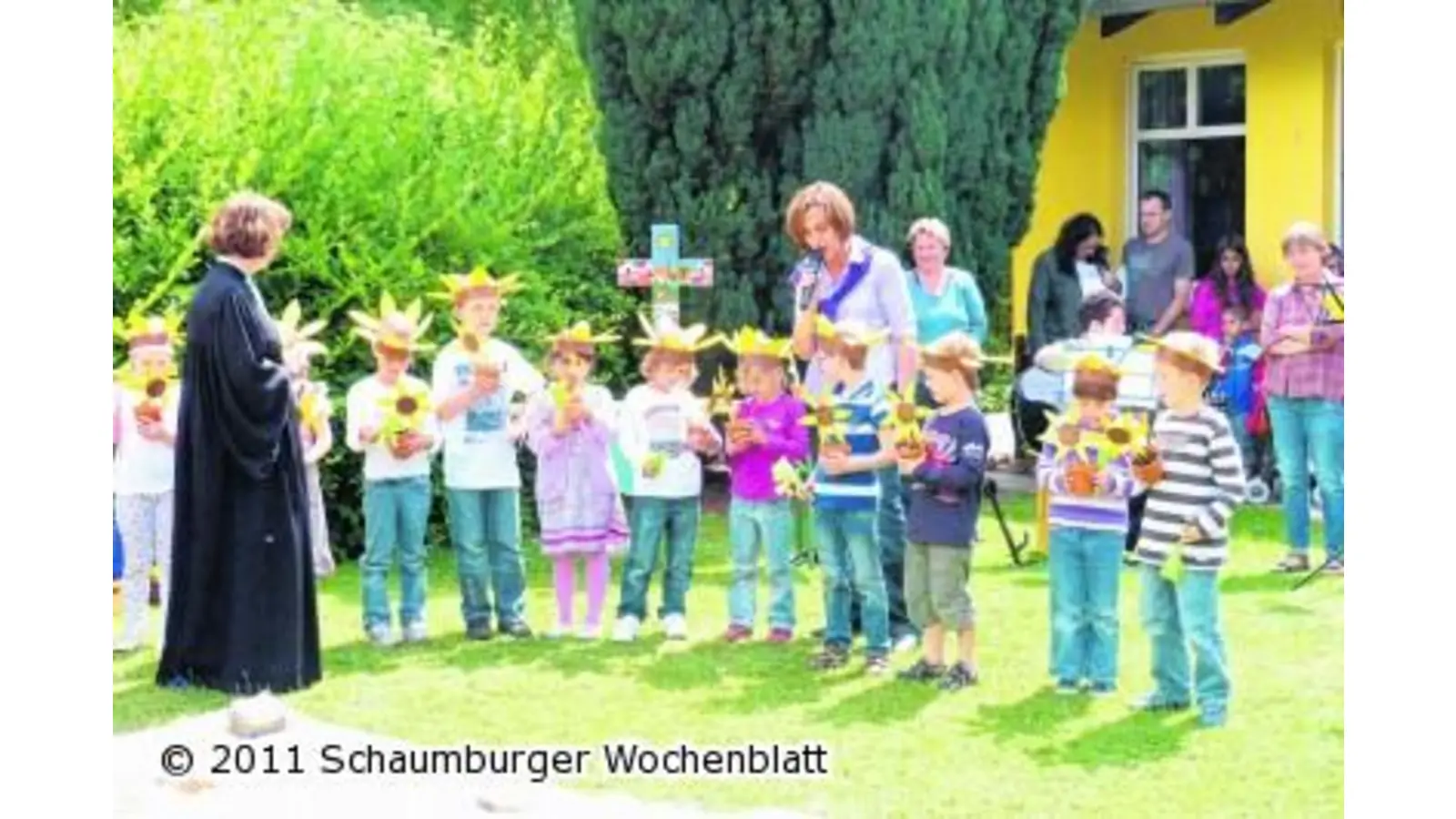 Kleine Kindergartenkinder wachsen über sich hinaus (Foto: red)