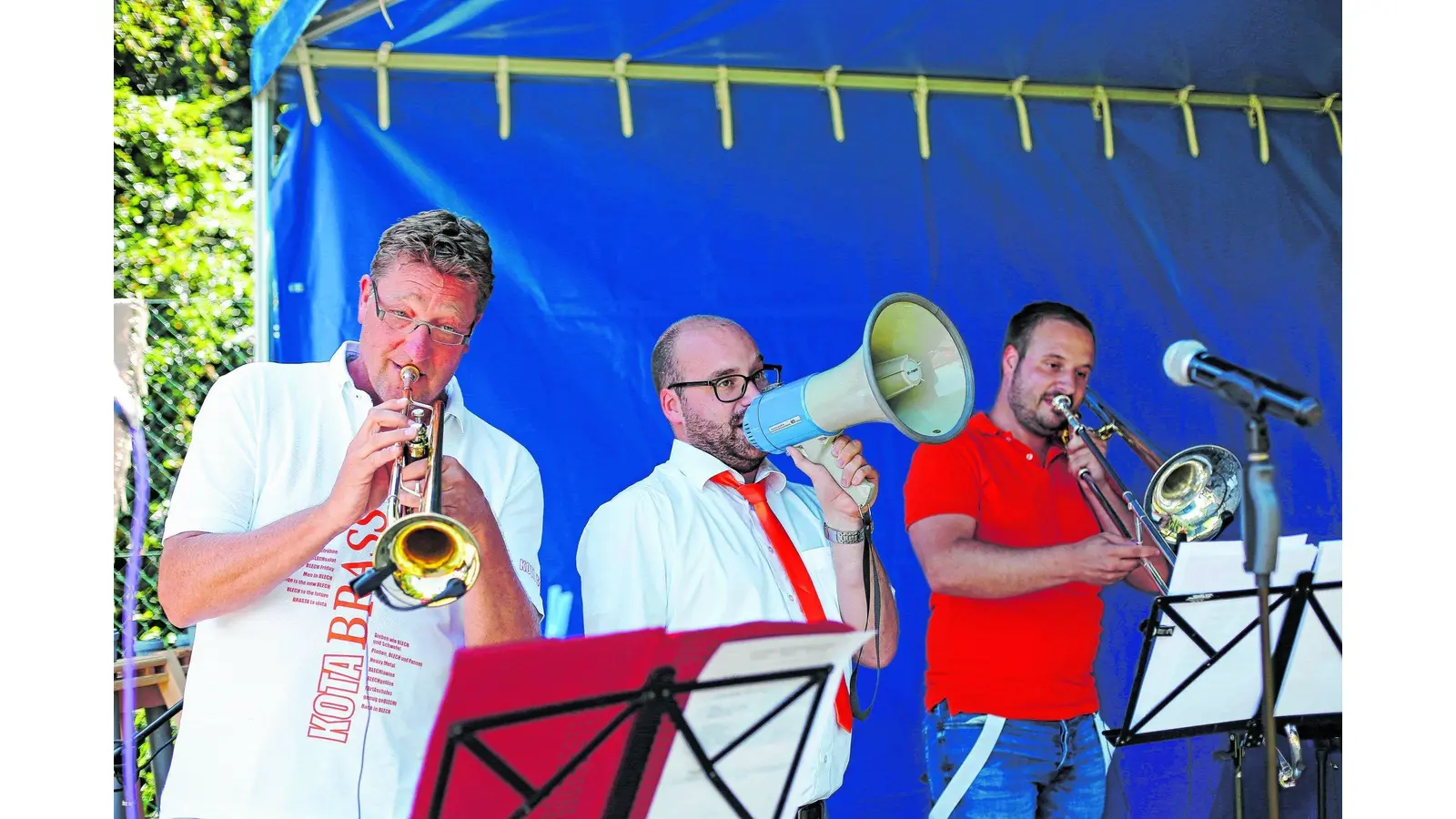 Jazzen mit Megafon und Ventilator (Foto: jl)