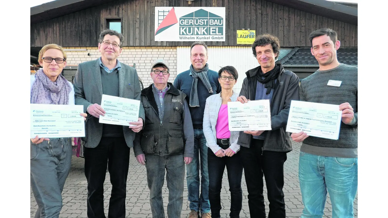 Gerüstbau Kunkel spendet Bares für Soziales (Foto: tr)