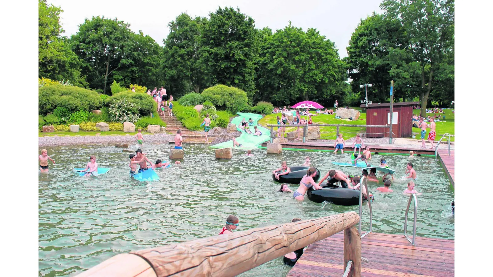In Wunstorfs Bädern herrscht reger Betrieb (Foto: tau)