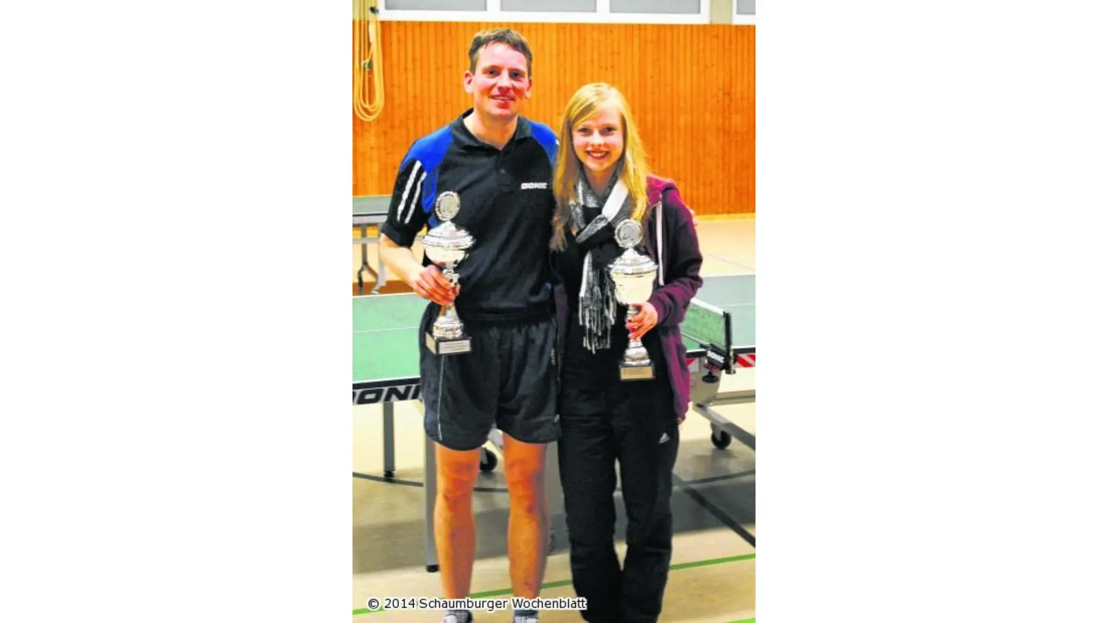 Louisa Stemme und Michael Tadge sind SC-Vereinsmeister (Foto: red)