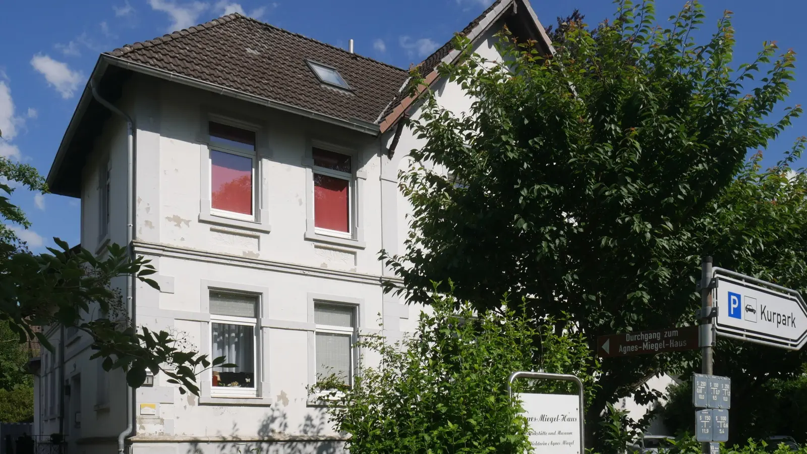 Das Agnes-Miegel-Haus in Bad Nenndorf: Museum und Gedenkstätte. (Foto: gk)
