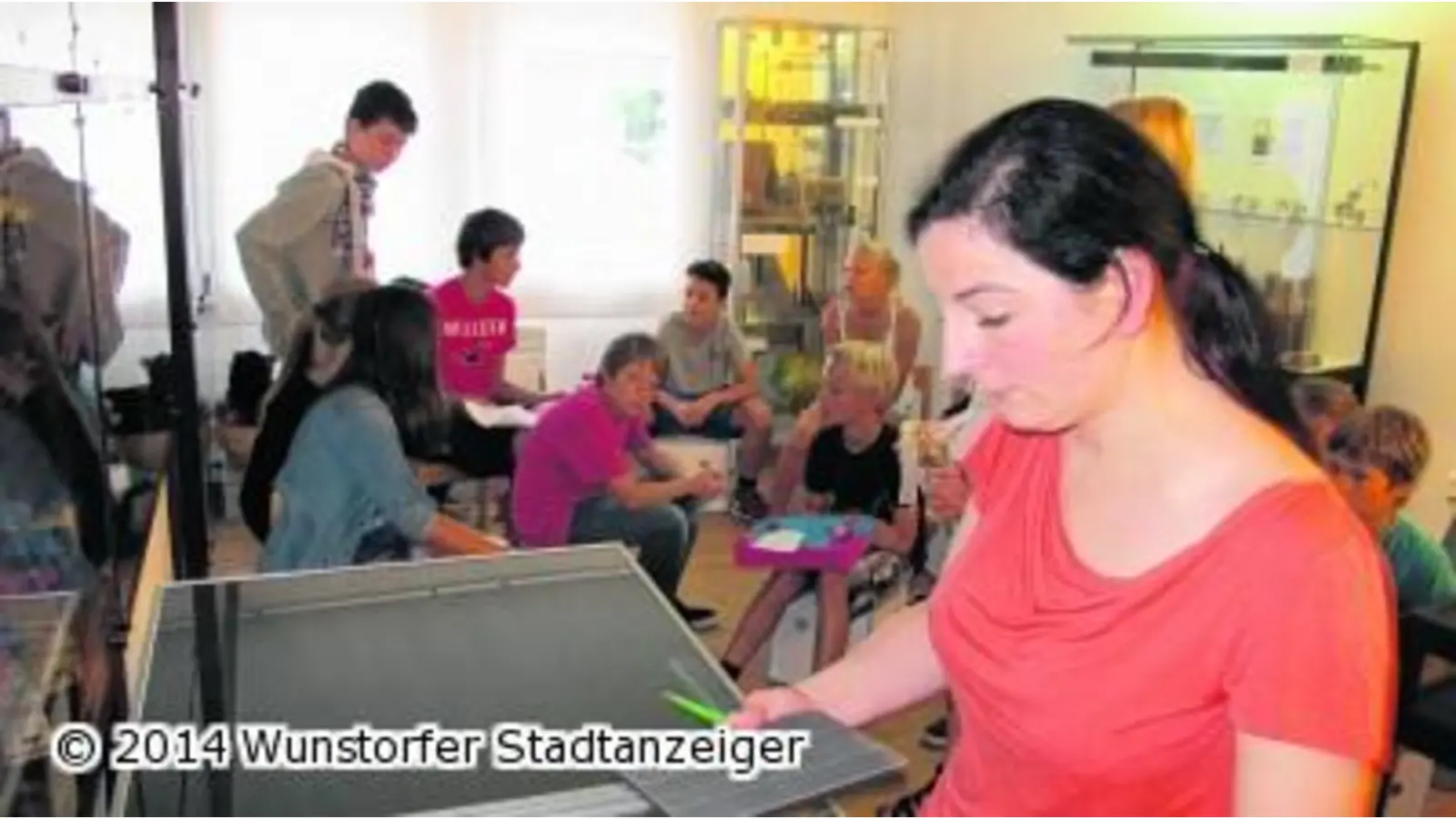 Kunstunterricht findet im Museum statt (Foto: red)