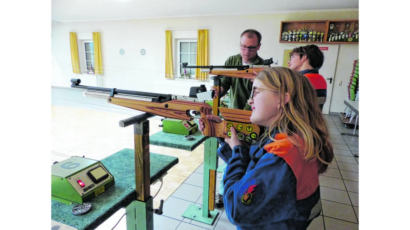 Neue Technik auf dem Schießstand (Foto: al)