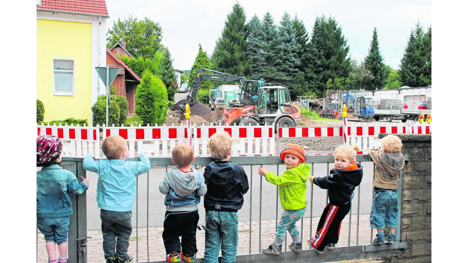 Kirchstraße ist eine Großbaustelle (Foto: us)