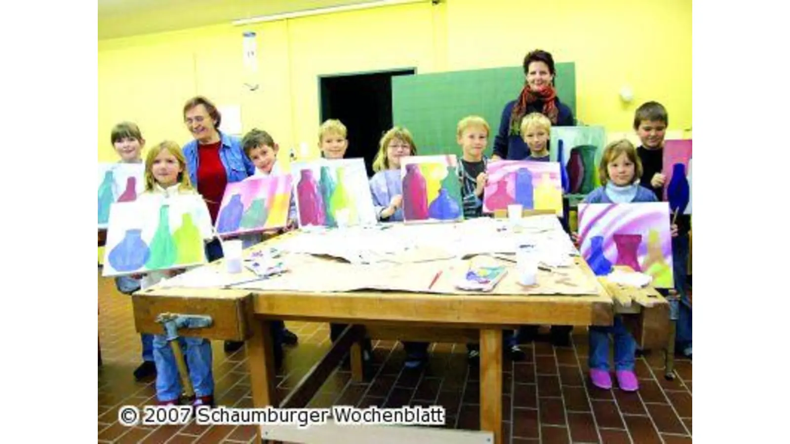 In der Projektwoche sind viele kleine Künstler am Werk (Foto: red)