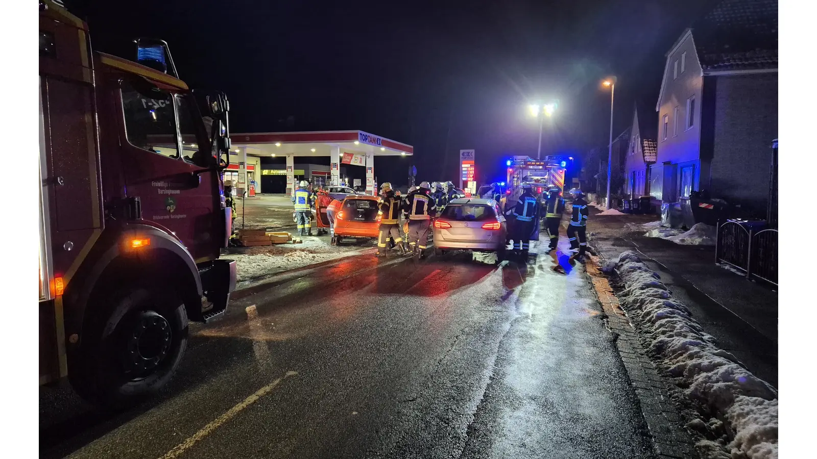Ein Verkehrsunfall auf der Egestorfer Straße. (Foto: privat)