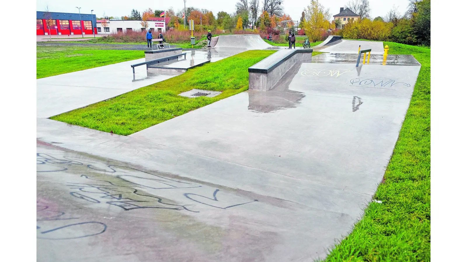 Skateanlage beschmiert (Foto: red)