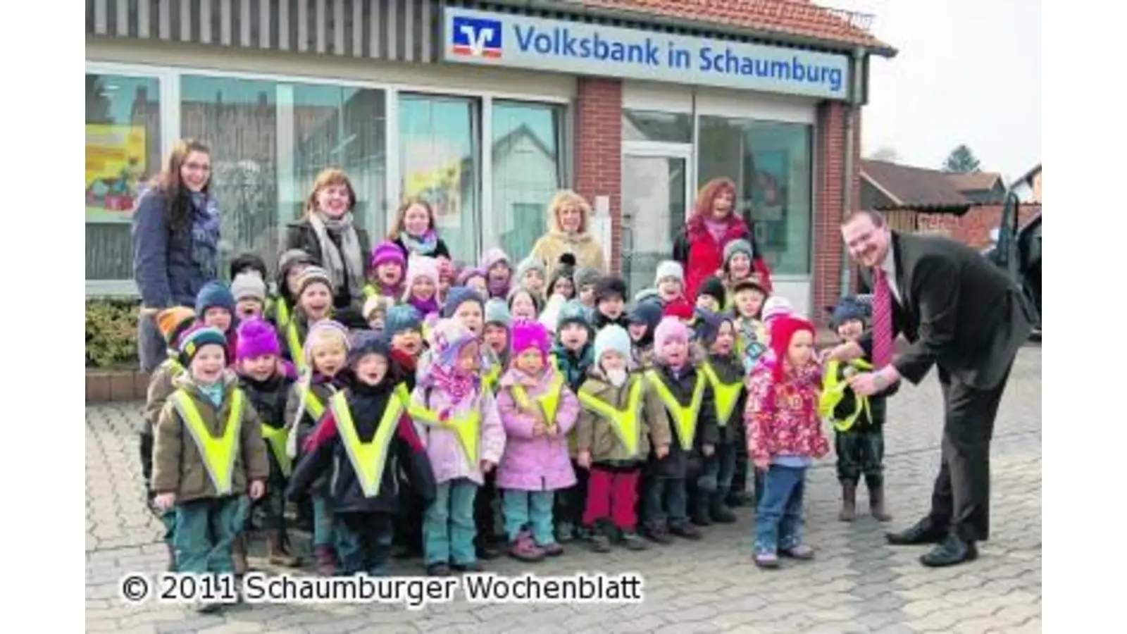 Gelbe Streifen für mehr Sicherheit (Foto: ste)