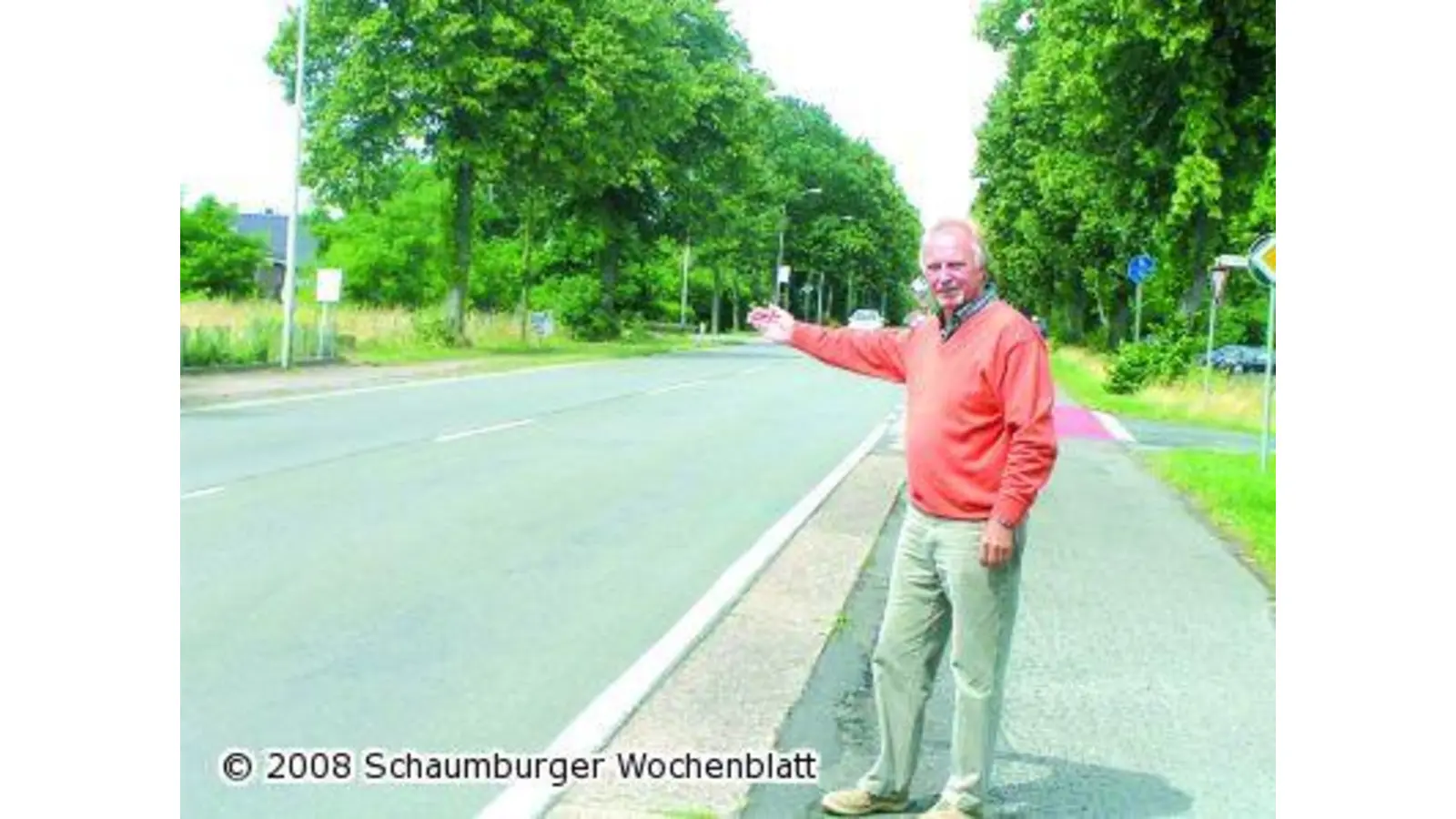 Querungshilfe am Ortseingang (Foto: red)