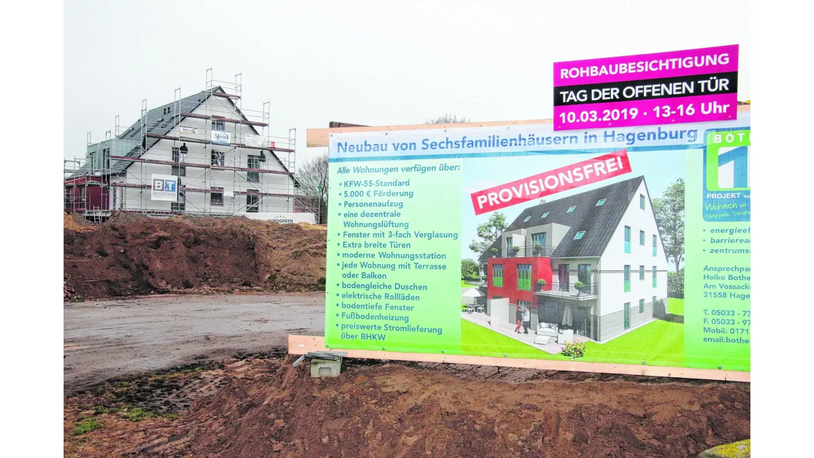 Neue Eigentumswohnungen entstehen in der Schierstraße (Foto: red)