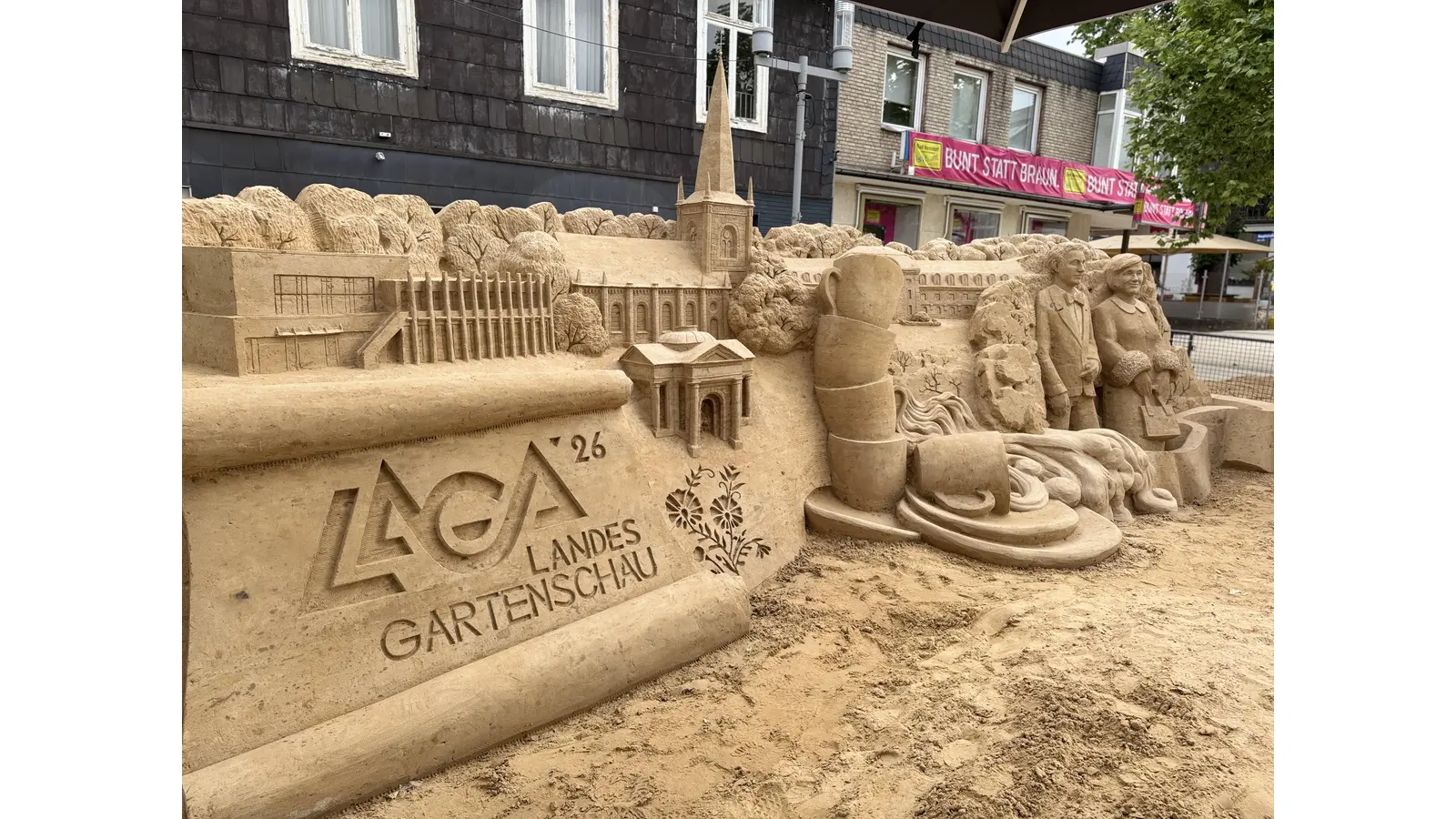 Sandskulptur LAGA. (Foto: privat)