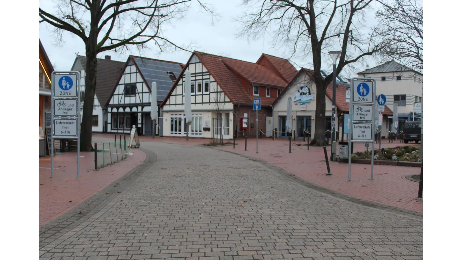 Bisher einzigartig: Noch nicht ausgestaltete Fußgängerzone Alter Winkel. (Foto: wb)