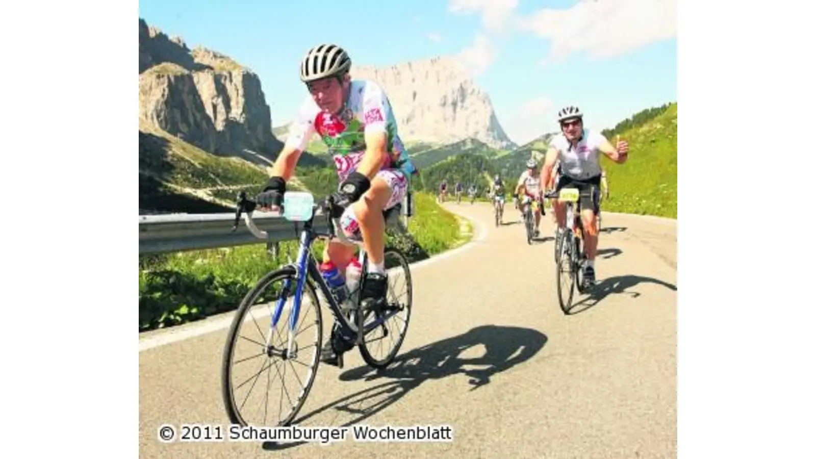 Zwei Lauenhäger quälen sich durch die Dolomiten (Foto: wtz)