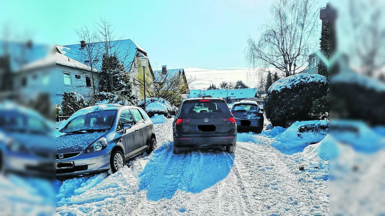 Müllabfuhr kämpft mit Schnee (Foto: red)