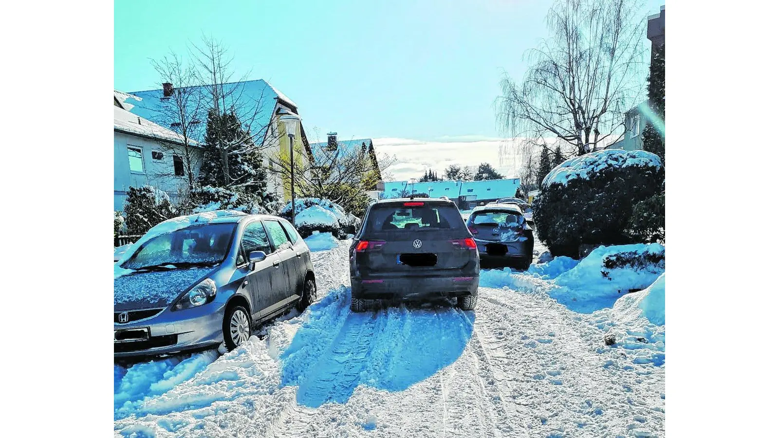 Müllabfuhr kämpft mit Schnee (Foto: red)