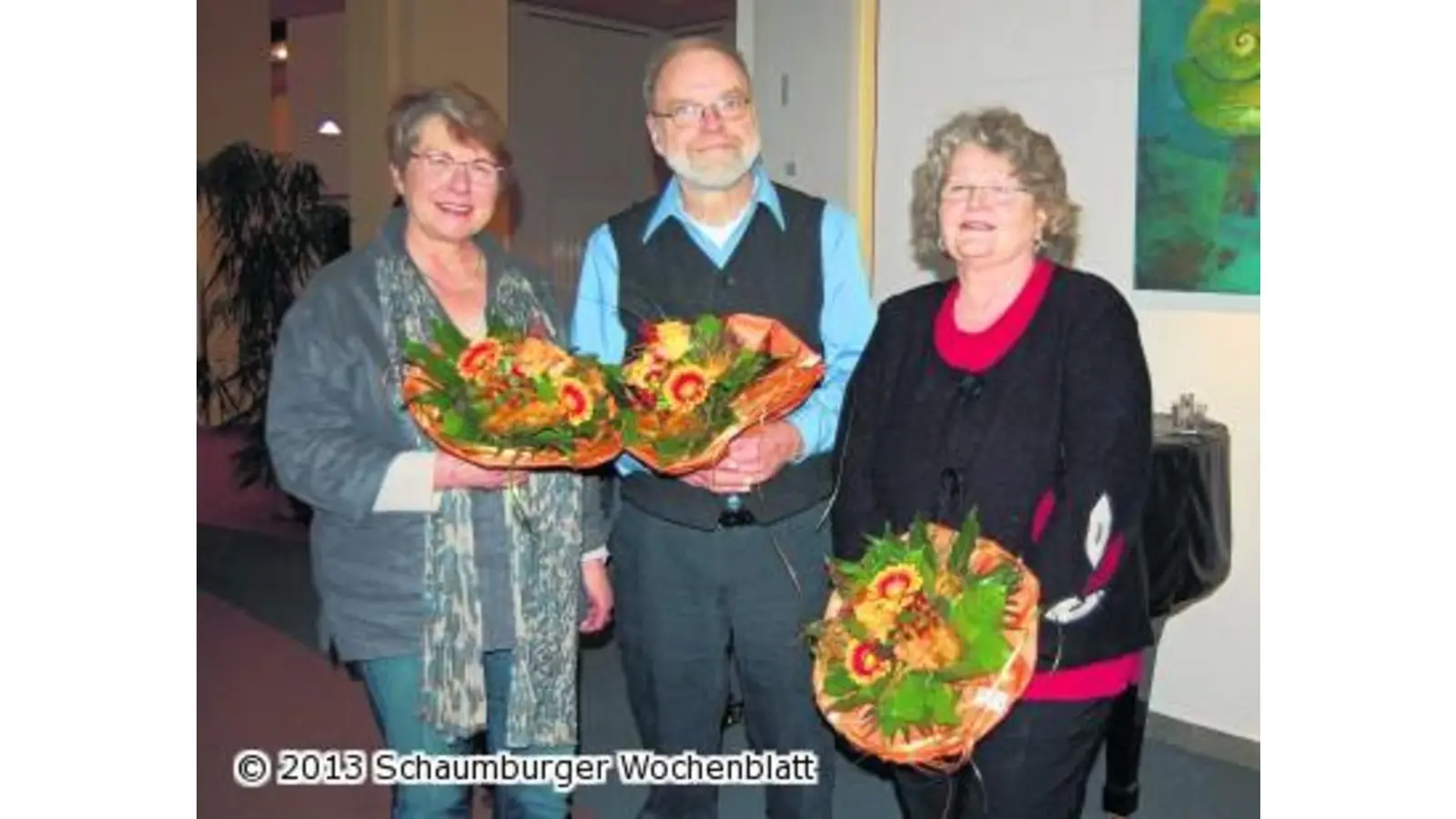 Bilder und Skulpturen in der Wandelhalle (Foto: red)