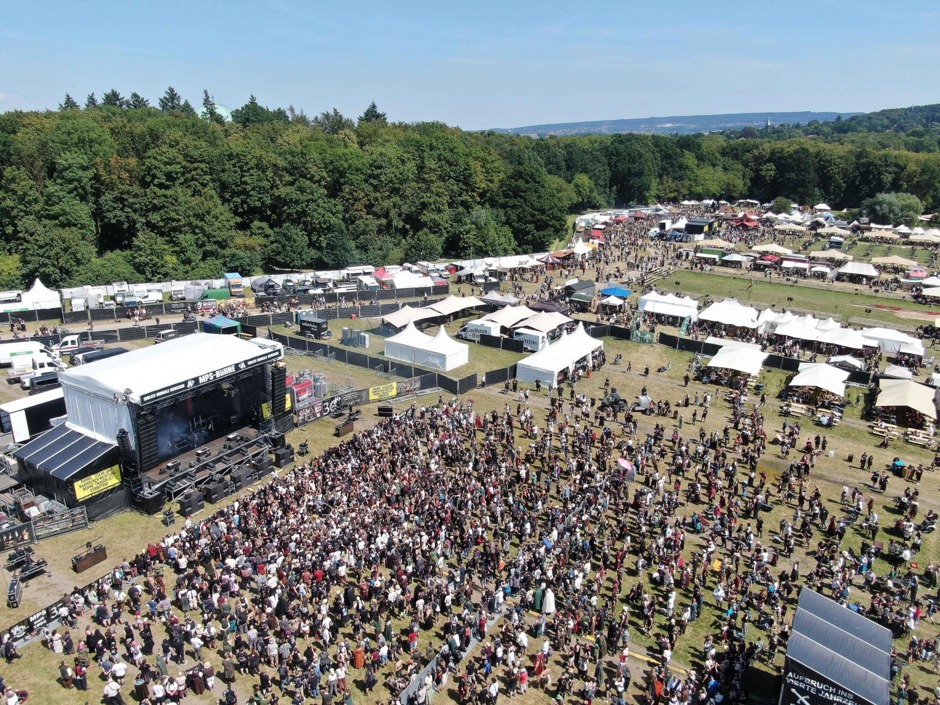 An 1. und 2. August 2026 verabschiedet sich das Mittelalterlich Phantasie Spectaculum in Bückeburg endgültig von der Konzertarena. (Foto: jp)