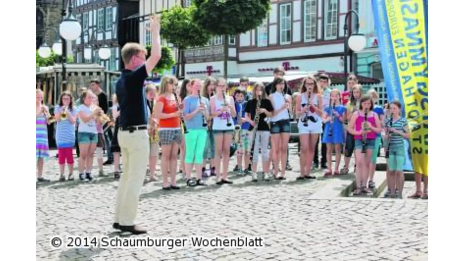 Schüler intonieren ihre Freude (Foto: ag)
