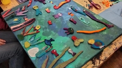 Im Atelier der Kunstschule: Hier entstehen kreative Werke. (Foto: privat)