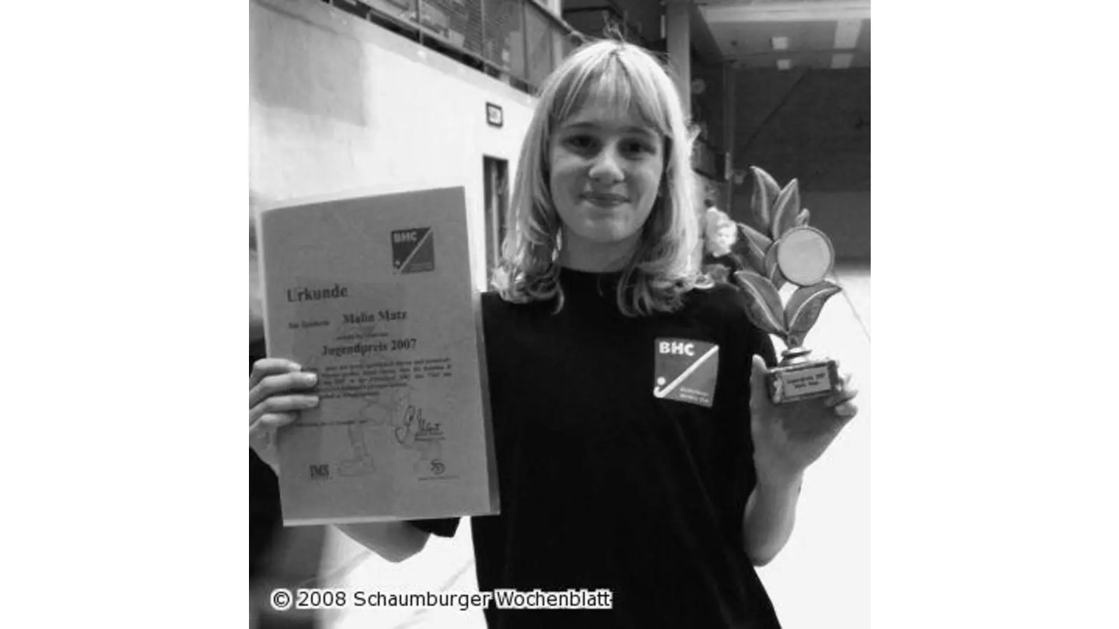 BHC Jugendpreis für Malin Matz (Foto: red)