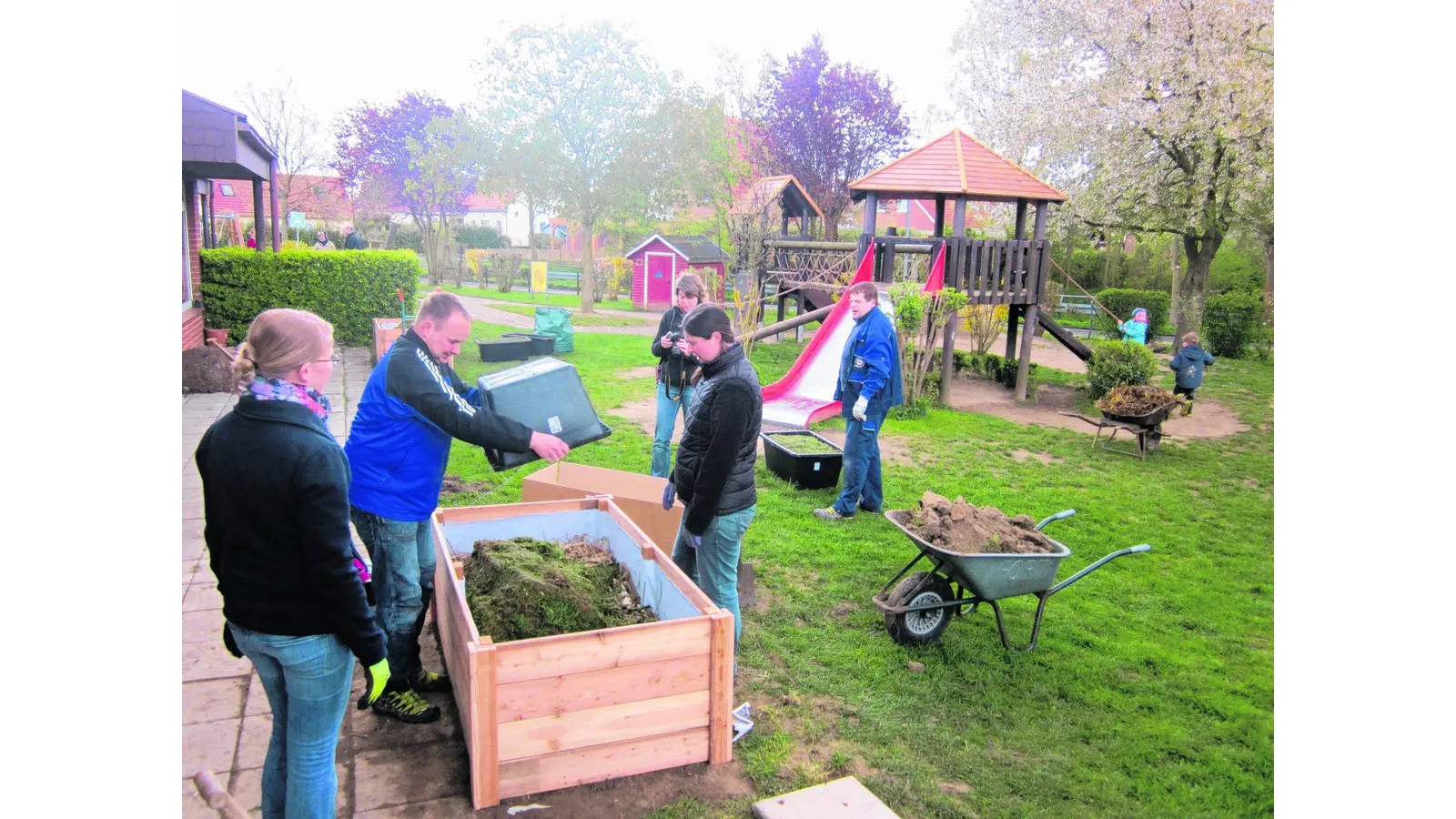 Vier Hochbeete mit Erfolgsgarantie für integrative KiTa (Foto: red)