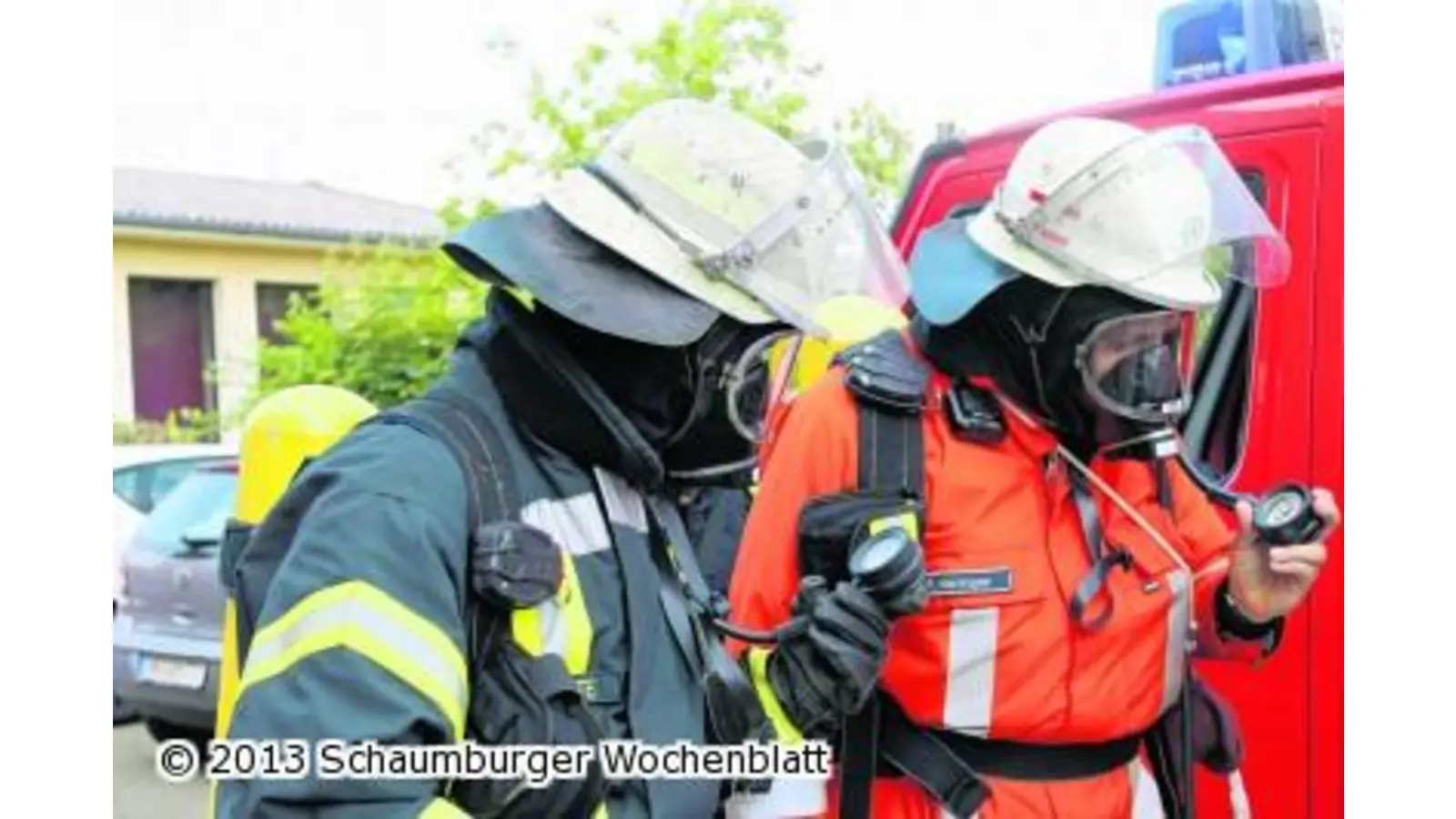 Die Feuerwehr zeigt ihr Können (Foto: em)