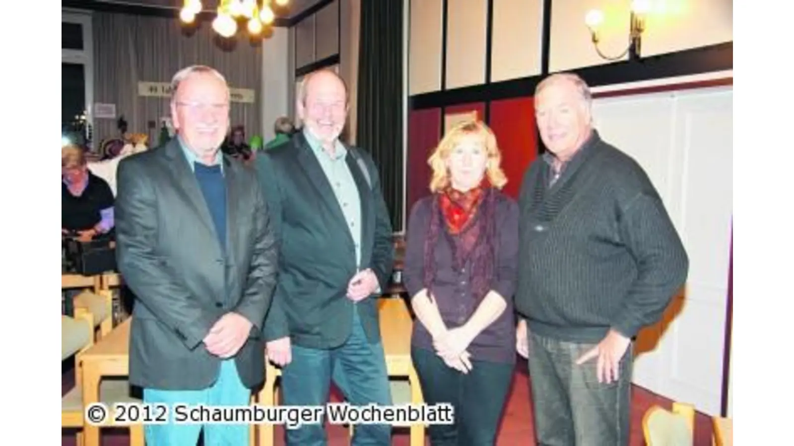 Auftakt zu den Feierlichkeiten im bekannten Ludwig-Harms-Haus (Foto: gi)
