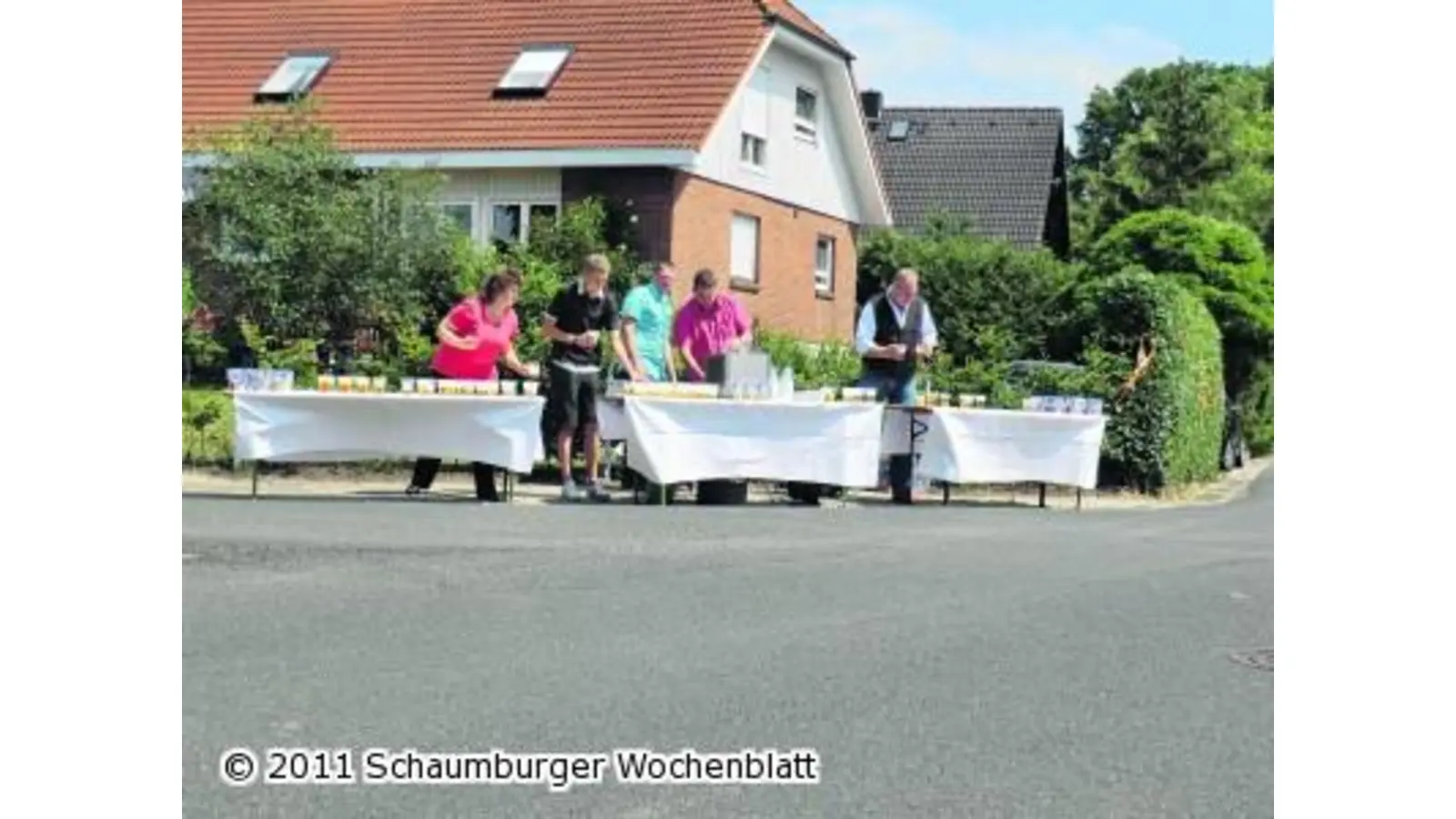 Überraschung für die Pfingstbiermarschierer (Foto: gi)
