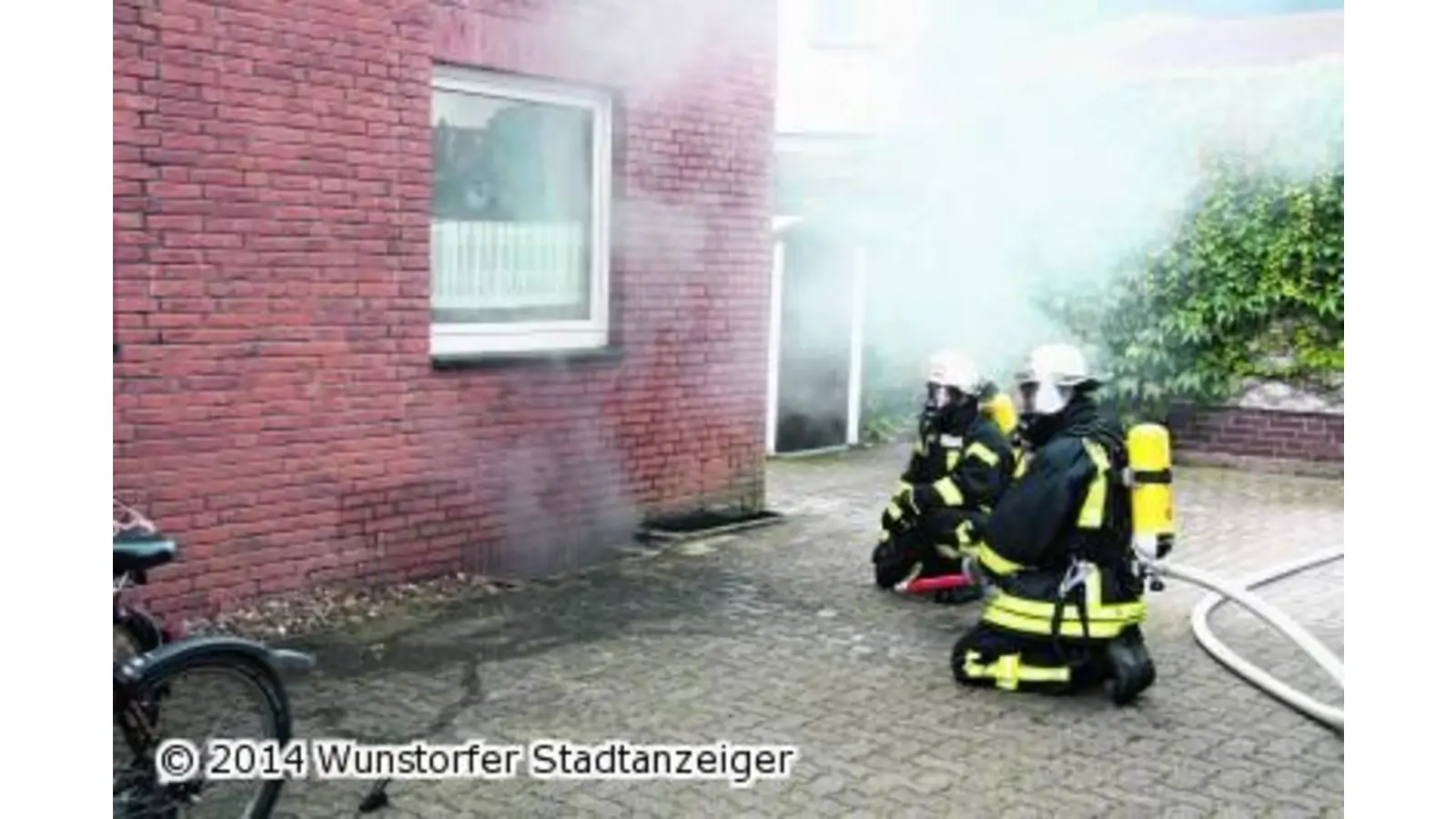 Feuerwehr kann Brand im Keller schnell löschen (Foto: gi)