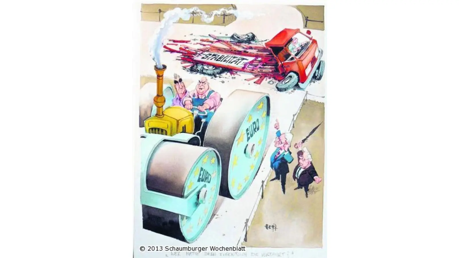Karikaturen-Ausstellung auch über Weihnachten zu bewundern (Foto: km)