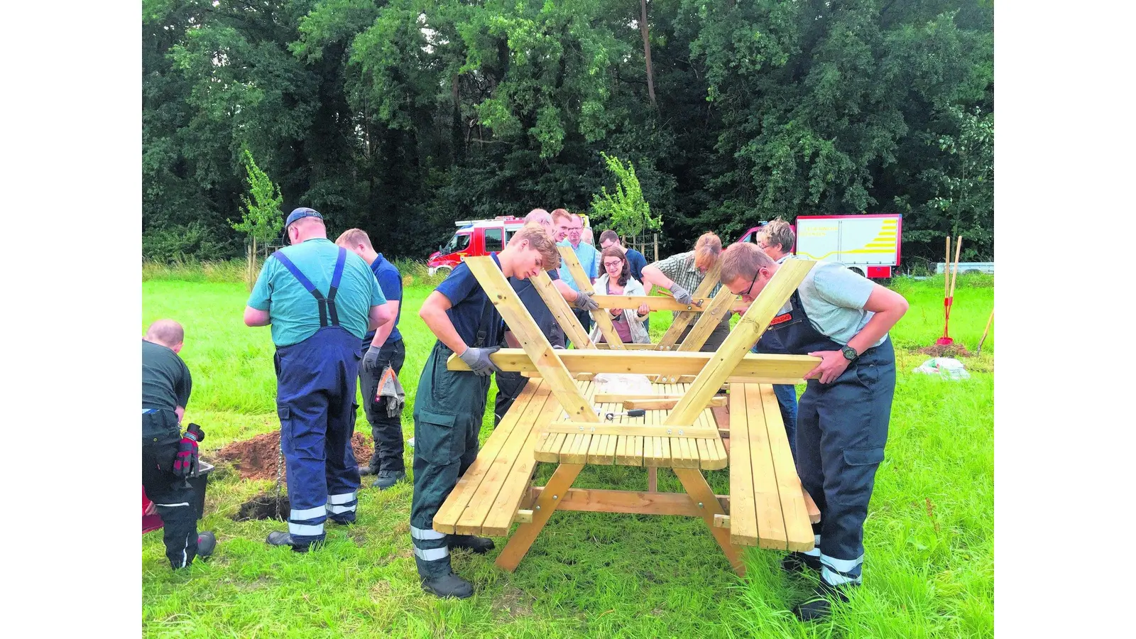 Alles fest im Boden verankert (Foto: mk)