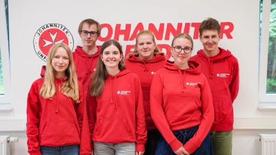 Die neue Ortsjugendleitung (v.li.): Emma Kipping, Peer Gongoll, Stella Isernhagen, Sophie Niemeyer, Emma Brüning und Timm Budek. (Foto: Lucas Ulrich)