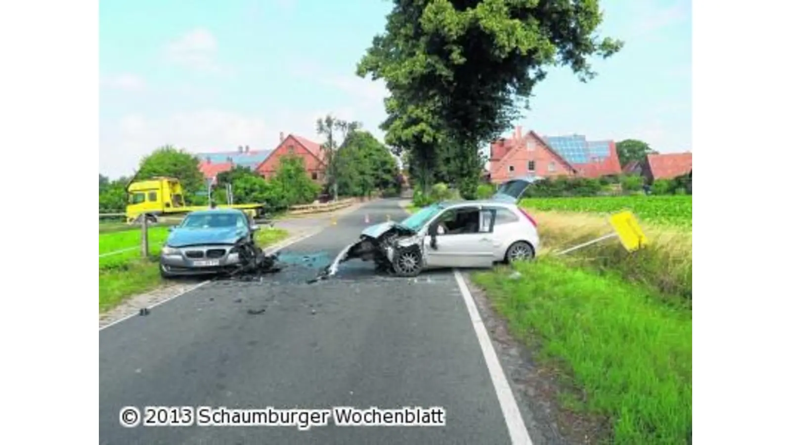 Schwerverletzter bei Frontalzusammenstoß (Foto: ag)