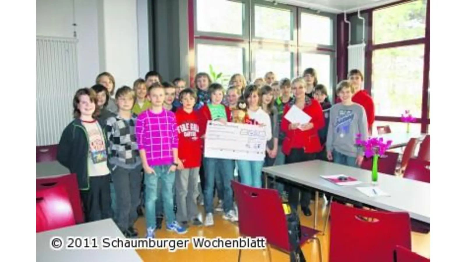 Schüler zeigen einen löwenstarken Einsatz (Foto: jl)