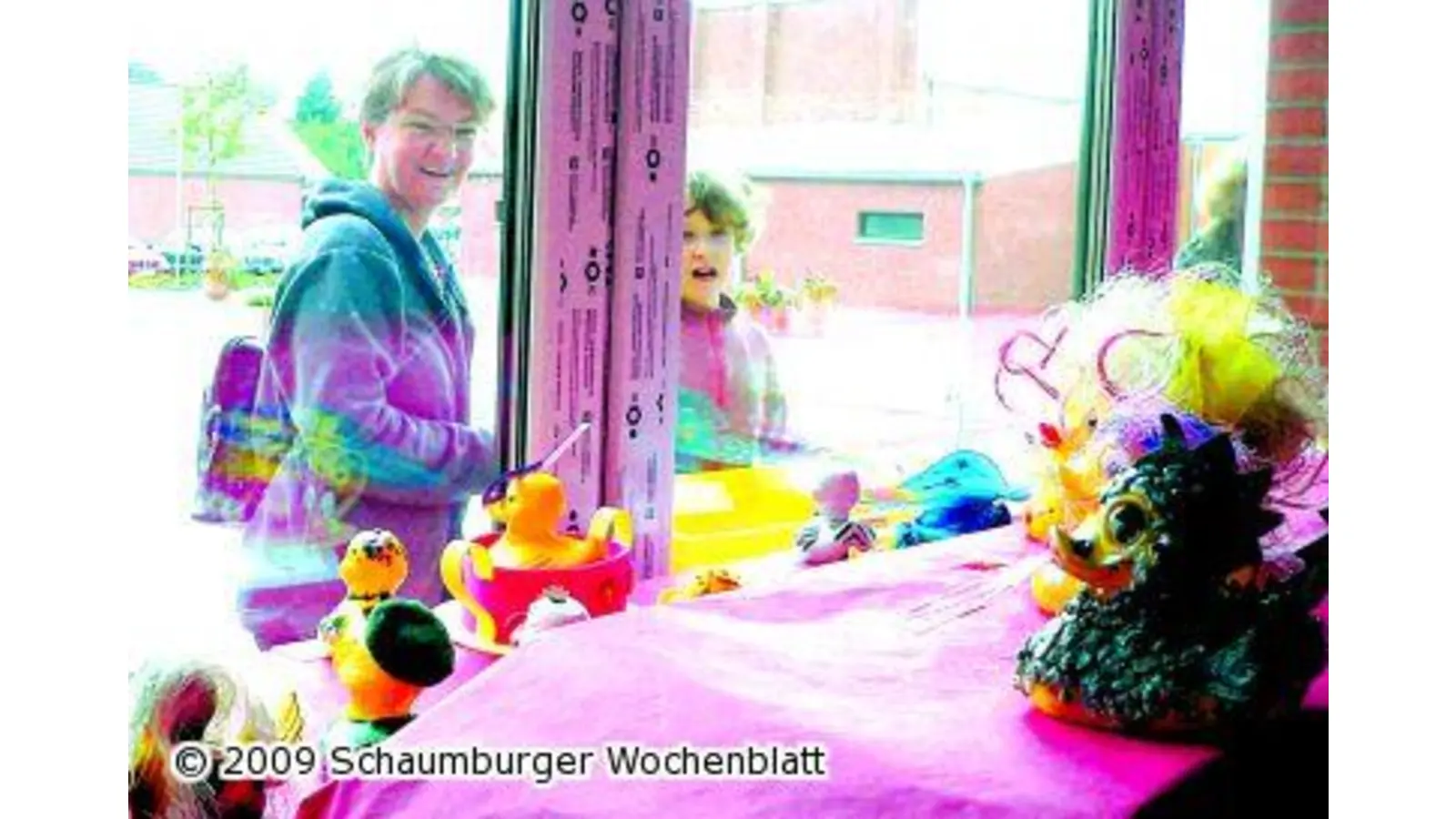 Auch ein Pharao will auf der Aue schwimmen (Foto: al)