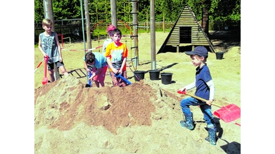 Alle packen beim Arbeitseinsatz an (Foto: us)